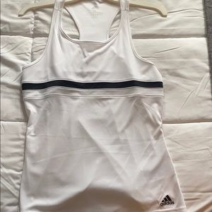 Adidas white tennis tank
